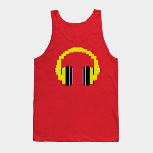 8-Bit Headphones Tank Top